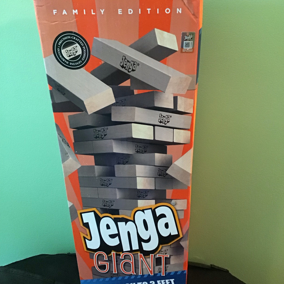 Jenga Giant Genuine Stacking Wooden Block Game New In Box - Picture 1 of 3
